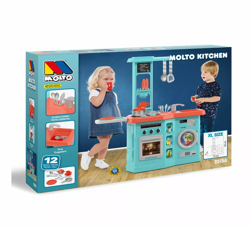 Translation missing: pt-PT.Cocina infantil azul con Planchador