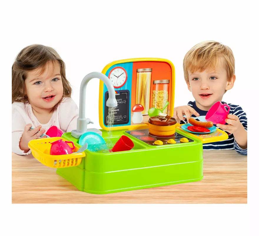 Cocinita Fregadero con Accesorios y Grifo Real