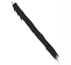 Rabo de gato preto com pelo 56 cm