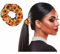 Scrunchie de abóbora laranja