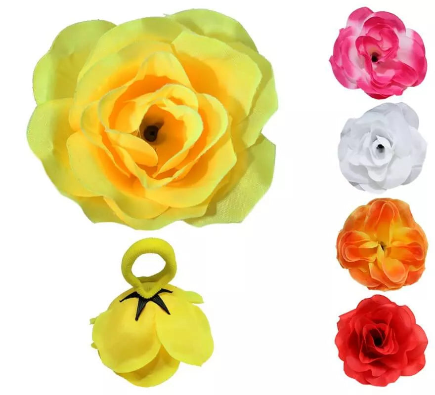 Translation missing: pt-PT.Coletero Flor Rosa en varios colores para Flamencas y Chulapas