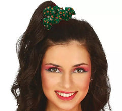Elástico de Natal verde com figuras