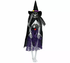 Pendente Esqueleto Bruxa com Vestido 47 cm