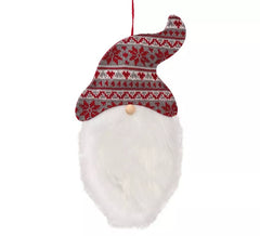 Pingente de cabeça de Noel com chapéu 32 cms