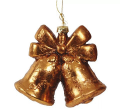 Pingente de sinos de ouro de 10 cms