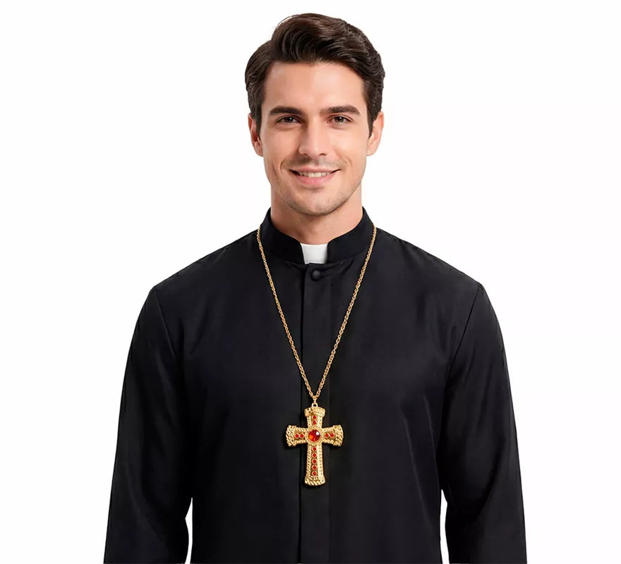 Translation missing: pt-PT.Colgante con Cruz de Obispo Metálica