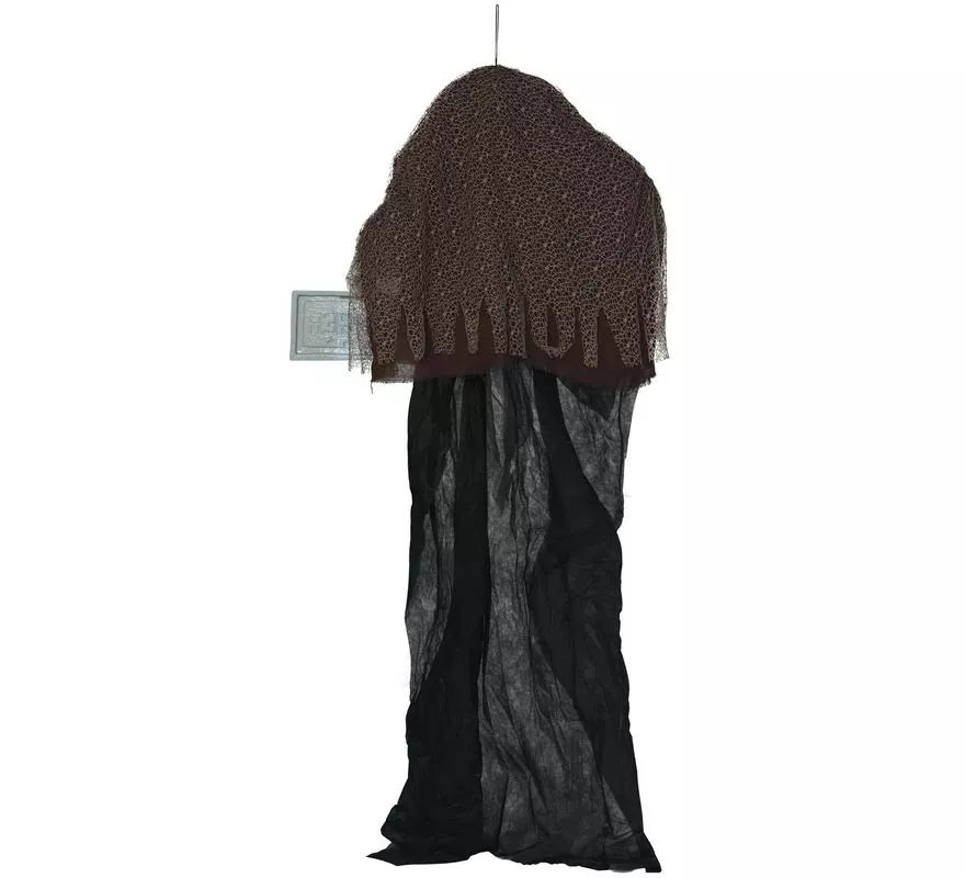 Colgante de Bruja con 'Danger' con Luz, Sonido y Movimiento 180 cm