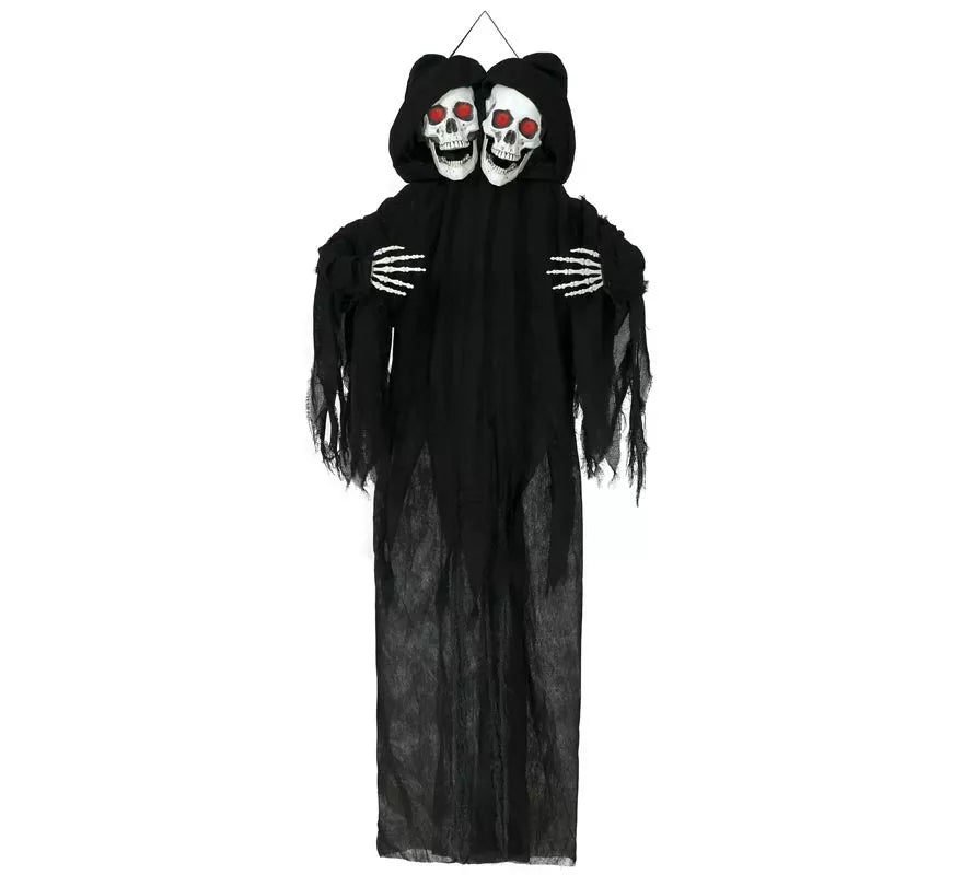 Translation missing: pt-PT.Colgante de Doble Calavera de con Luz y Sonido de 170 cm