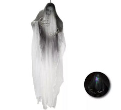 Pendente esqueleto branco com luz 190x158 cm
