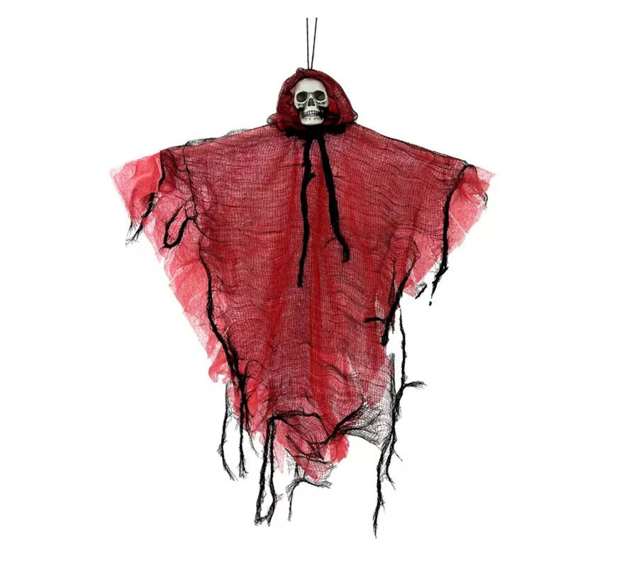 Translation missing: pt-PT.Colgante de Esqueleto con túnica roja de 42 cm