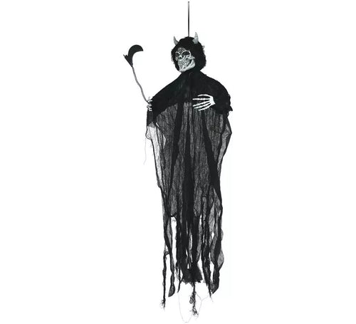Colgante de Esqueleto Demonio con Luz Sonido de 130 cm