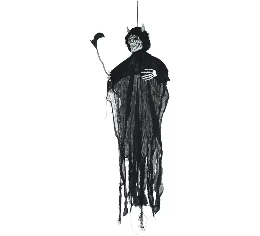 Translation missing: pt-PT.Colgante de Esqueleto Demonio con Luz Sonido de 130 cm