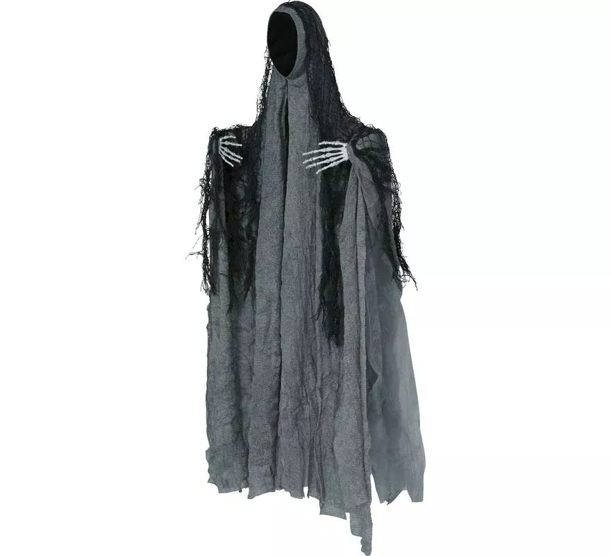 Colgante de Fantasma gris con Túnica de 50 cm