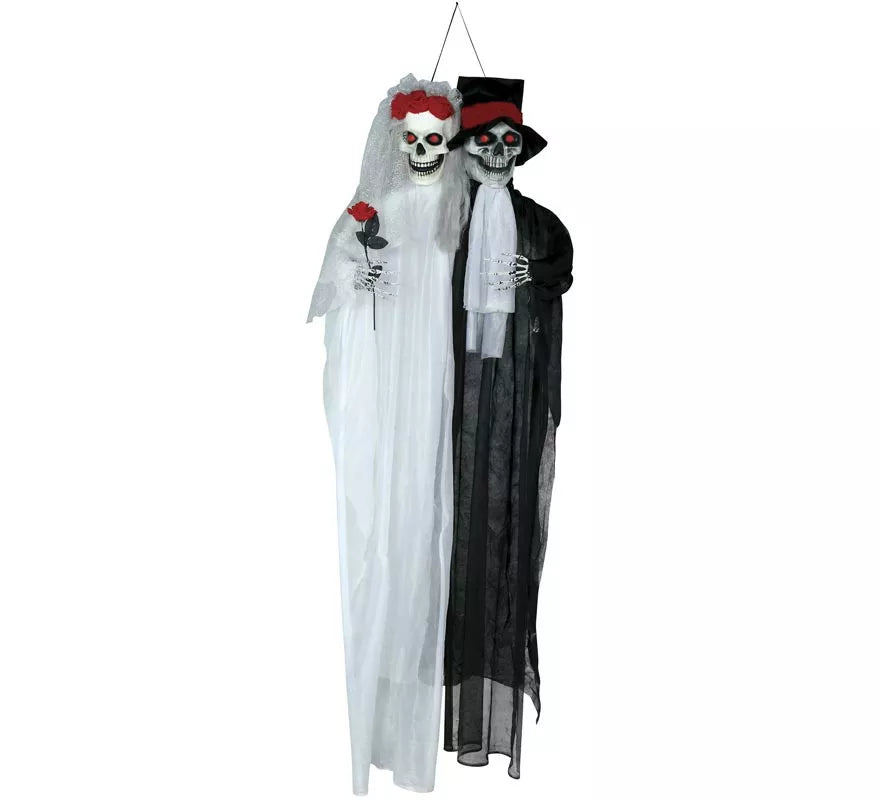 Translation missing: pt-PT.Colgante de Novios Esqueleto con Luz y Sonido de 185 cm