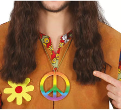 Pingente Hippie Paz Multicolorido