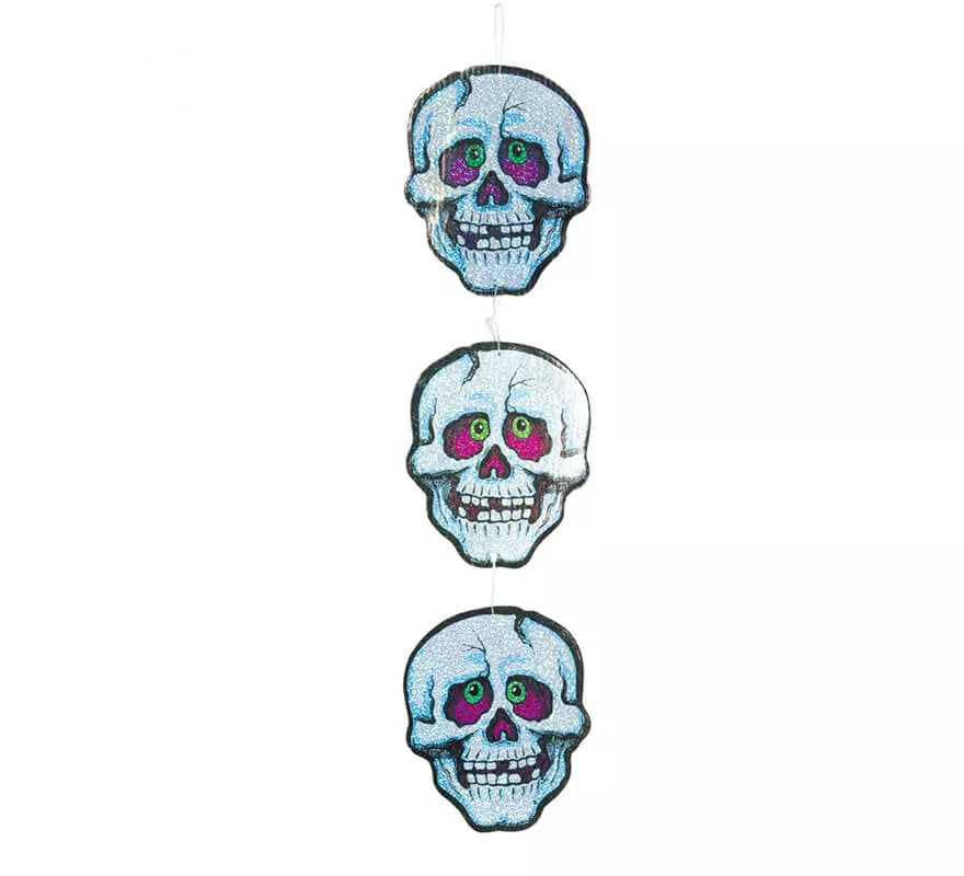 Translation missing: pt-PT.Colgante decorativo de 3 calaveras de 50 cm