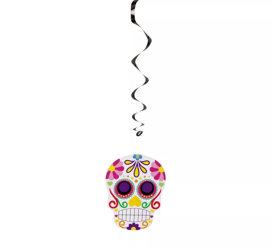 Translation missing: pt-PT.Colgante espiral de Calavera Catrina
