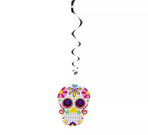 Colgante espiral de Calavera Catrina