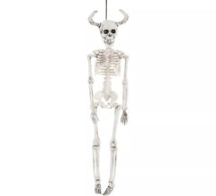 Pingente de esqueleto com chifres de 43 cm