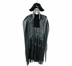 Pendente Esqueleto Pirata com Luz e Som de 185 cm