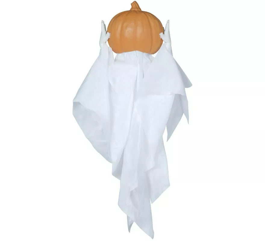 Translation missing: pt-PT.Colgante Fantasma Calabaza con Luz, Sonido y Movimiento 90 cm