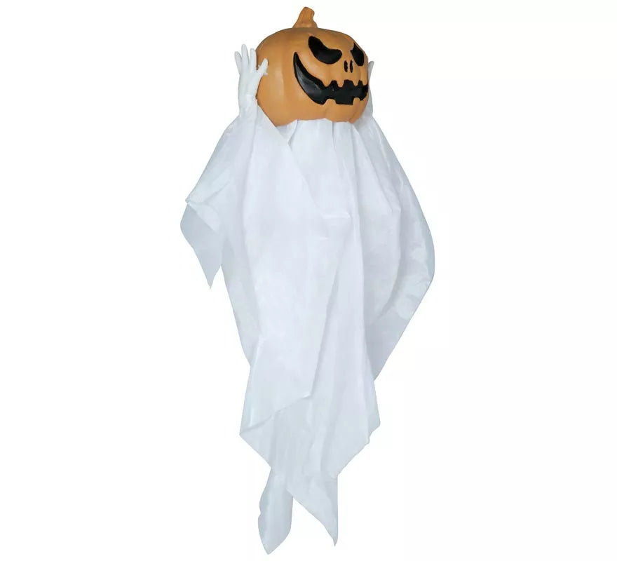 Translation missing: pt-PT.Colgante Fantasma Calabaza con Luz, Sonido y Movimiento 90 cm