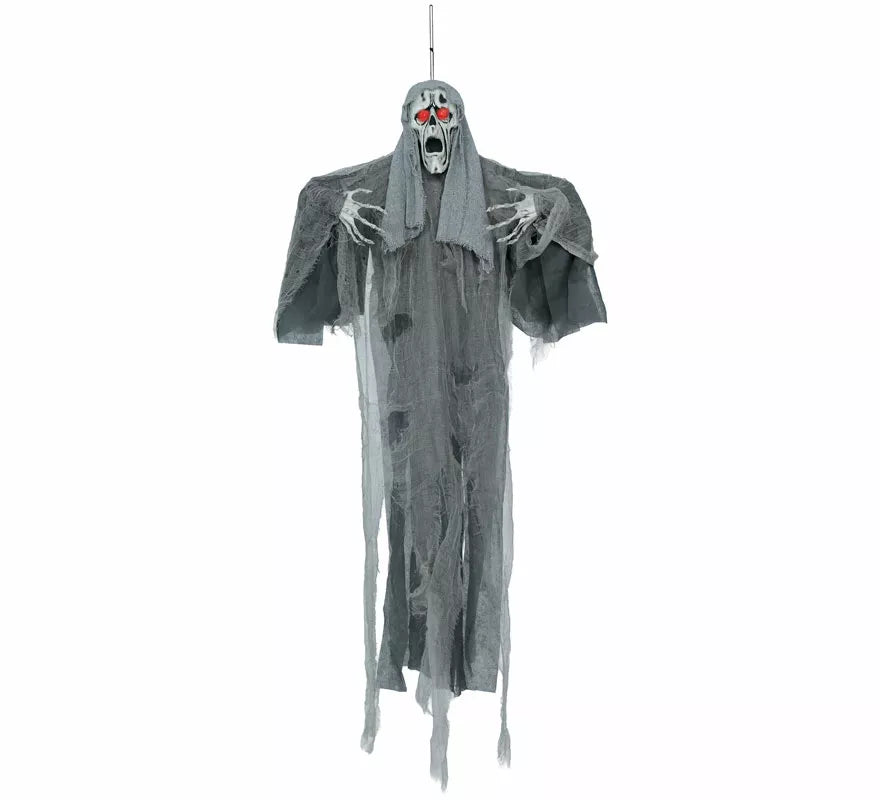 Translation missing: pt-PT.Colgante Fantasma Gris con Luz, Sonido y Movimiento de 110 cm