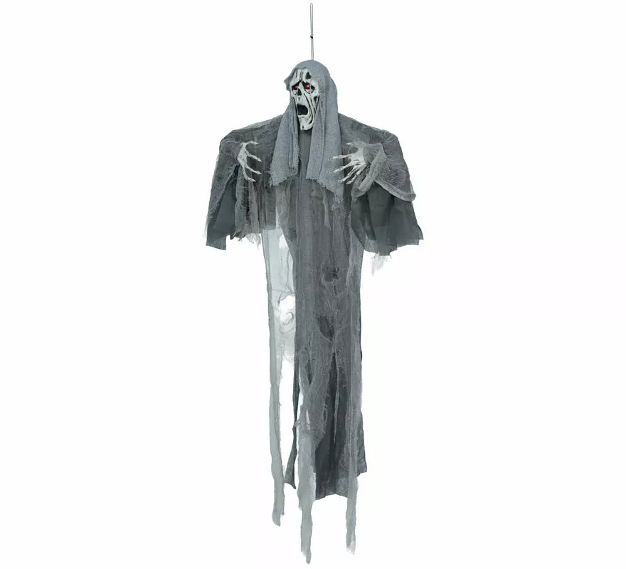 Translation missing: pt-PT.Colgante Fantasma Gris con Luz, Sonido y Movimiento de 110 cm