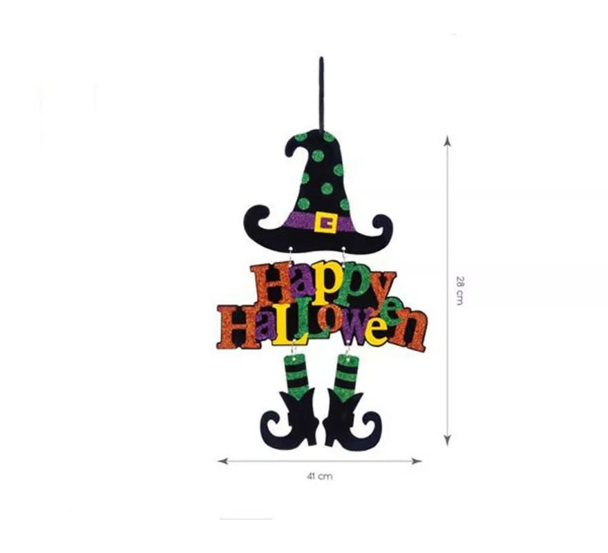 Colgante Feliz Halloween de 28x41 cm