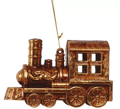 Pingente de locomotiva de ouro 13 cms