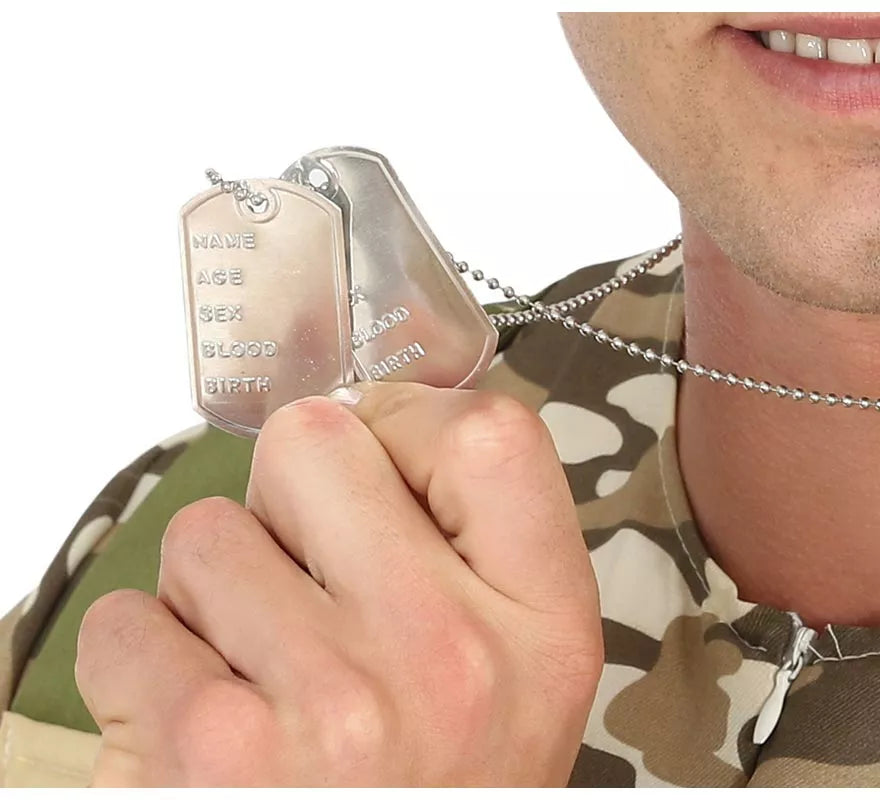 Colgante Militar con Chapa de Identificativa