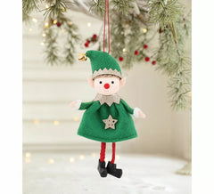 Pingente de Natal Elfo Verde de 16 cm