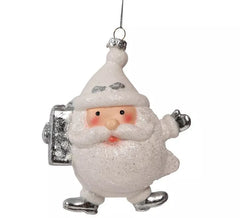 Pingente Noel Branco de 13 cms
