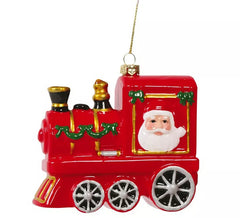 Pingente Trem Vermelho 12 cms