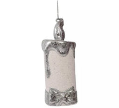 Pingente Vela Branca de 14 cms