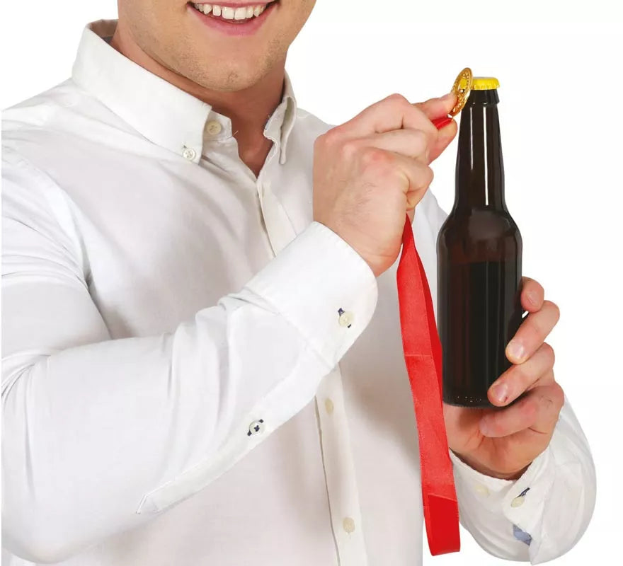 Translation missing: pt-PT.Collar Abre Botellas con cinta roja
