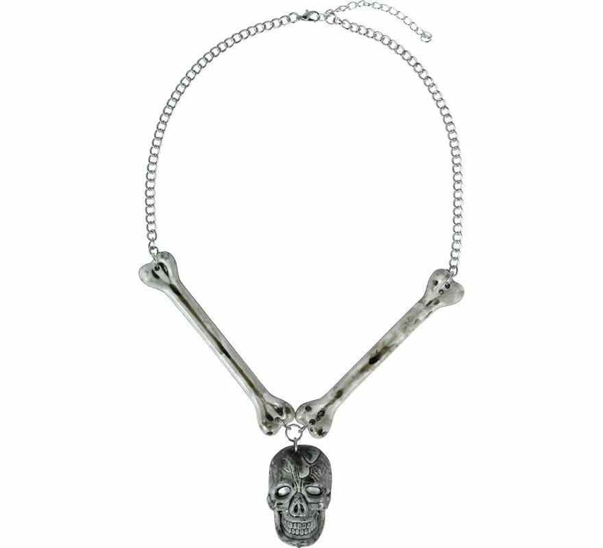Translation missing: pt-PT.Collar Calavera y Huesos Metal
