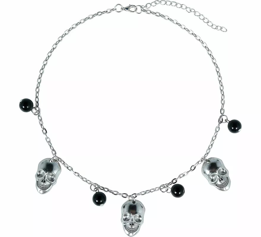 Translation missing: pt-PT.Collar Calaveras y Bolas negras