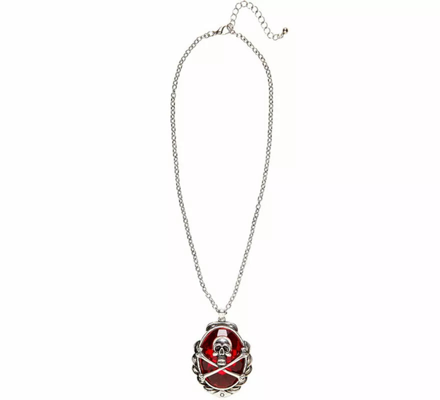 Translation missing: pt-PT.Collar con Colgante de Gema Calavera