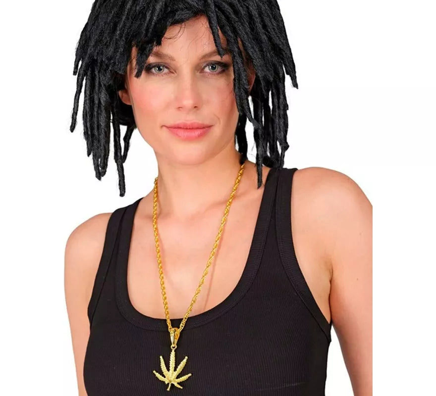 Translation missing: pt-PT.Collar con Colgante de Marihuana de 65 cm