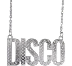 Colar com pingente 'Disco' de 65 cm