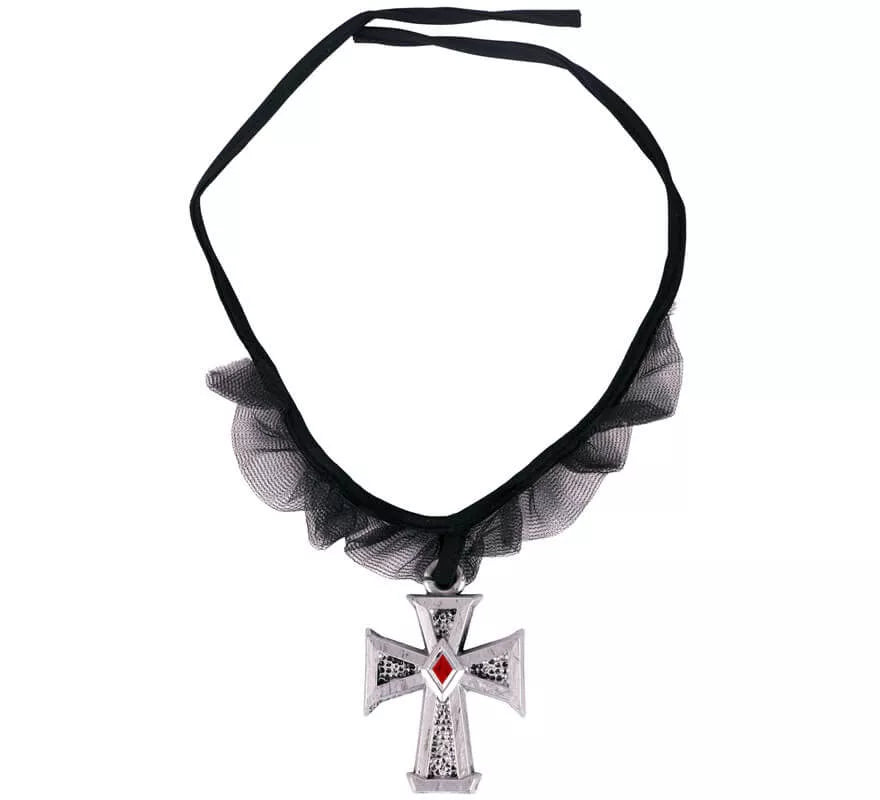 Translation missing: pt-PT.Collar con Cruz Gótica de 8 cm