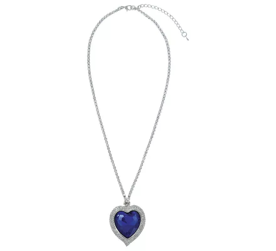 Translation missing: pt-PT.Collar Corazón azul metálico