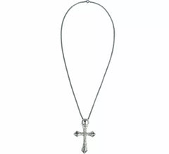 Colar Cruz Decorativo em Metal, 6,5 cm