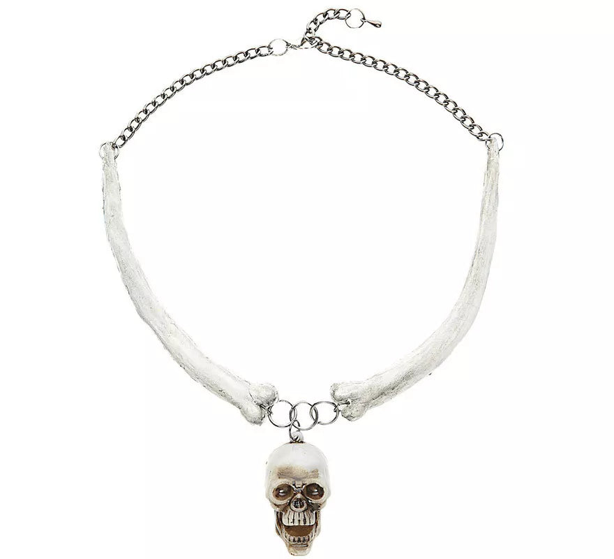 Collar de Calavera y Huesos