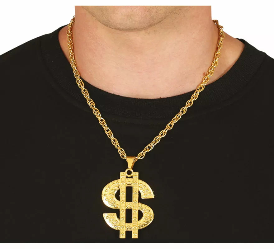 Translation missing: pt-PT.Collar de Dollar metálico dorado