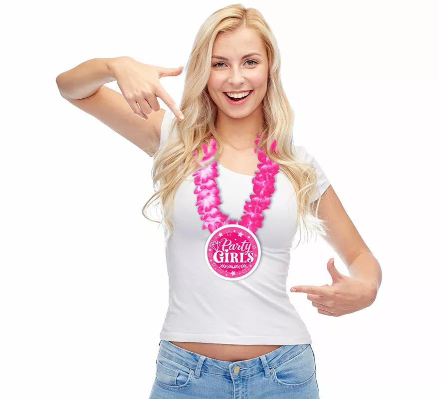 Translation missing: pt-PT.Collar de Flores rosa Party Girls