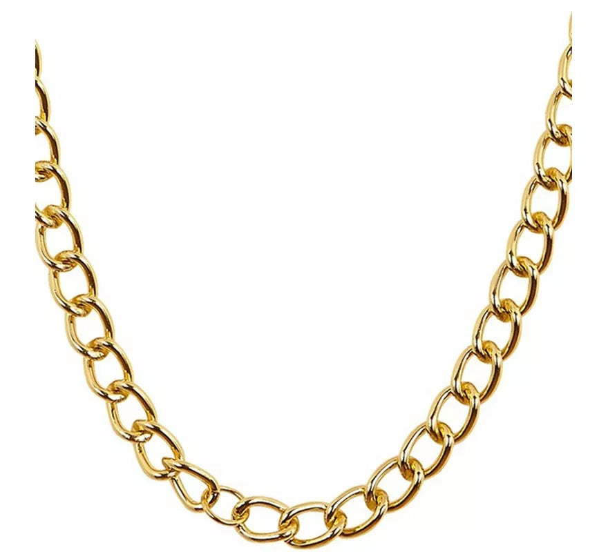 Collar de Rapero dorado de 120 cm