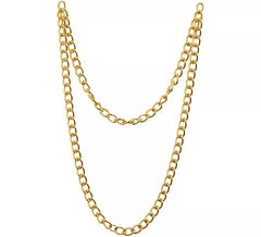 Colar Rapper Dourado de 120 cm