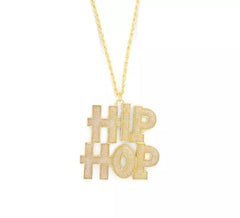 colar brilhante do rapper de Hip Hop de 5x5cm